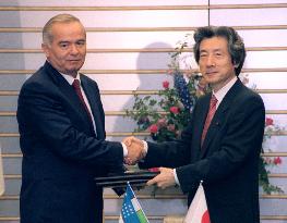 Japan, Uzbekistan promise to boost ties